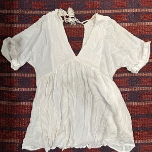 ONeill White Bathing Suit Cover Dress Tunic